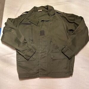 Vintage French Military F1 Field Jacket Olive Color Size L